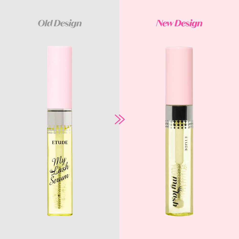 ETUDE My Lash Serum, Eyelash Strengthening Formula with Biotin, Ginger extract for Lash health and growth, Mascara Essence, Mascara Serum, Vegan Certified, Korean Makeup (0.6 Fl Oz)