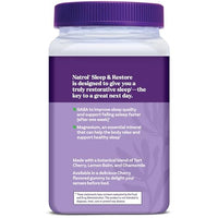 Thumbnail for Natrol Sleep & Restore Magnesium Glycinate Blend Gummies, Magnesium for Sleep Aids for Adults, Melatonin-Free, Cherry Flavored, 30 Day Supply