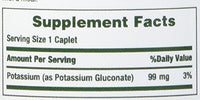 Thumbnail for Nature's Bounty Potassium Gluconate 99mg, 100 Caplets