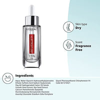 Thumbnail for L'Oreal Paris Revitalift 1.5% Pure Hyaluronic Acid Face Serum, Hydrate & Reduce Wrinkles, Fragrance Free 1.7 oz
