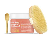 Thumbnail for ASUTRA Dead Sea Salt Essential Oil Body Scrub Exfoliator and Dry Brush Bundle (Vitamin C), 16 oz - Ultra Hydrating, Gentle, & Moisturizing - Coconut, Sweet Orange, Grapefruit, and Lemon Oils