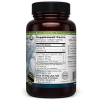 Thumbnail for Amazing Herbs Premium Black Seed Oil Capsules - High Potency, Cold Pressed Nigella Sativa Aids in Digestive Health, Immune Support & Brain Function - 60 Count, 1250mg