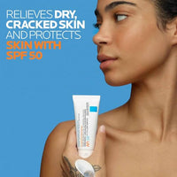 Thumbnail for La Roche Posay Cicaplast Balm B5 UV SPF 50, Vitamin B5 + Shea Butter + Tribioma + Madecassoside + Zinc Oxide Sunscreen, Post Treatment Skin Protectant With SPF, Multi-Purpose Cream For Dry Skin