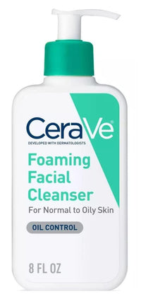 Thumbnail for CeraVe Foaming Facial Cleanser | Daily Face Wash for Oily Skin | Hyaluronic Acid + Ceramides + Niacinamide | Fragrance Free & Paraben Free | Non - Drying Oil Control Face Wash | 8 Fluid Ounce