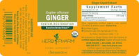 Thumbnail for Herb Pharm Certified Organic Ginger Liquid Extract for Digestive Support - 1 Ounce