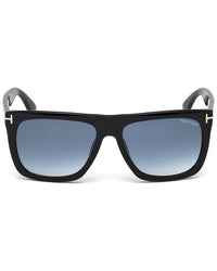 Thumbnail for Tom Ford Rectangular Sunglasses TF513 Morgan 01W Black 57mm FT0513
