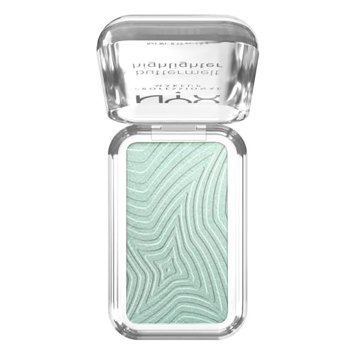 NYX PROFESSIONAL MAKEUP Buttermelt Highlighter, Powder Highlighter Makeup, With Up to 12H Wear and High Impact Glow - 20 Butta Mint (Minty Green)