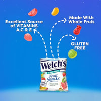 Thumbnail for Welch's Fruit Snacks, Fruit Punch & Island Fruits, Individual Single Serve 0.8 oz bags (Pack of 40)