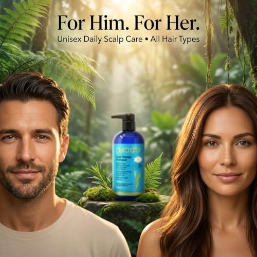 Image 4 of PURA D'OR Scalp Therapy Shampoo for Dryness and Buildup Care, 16oz