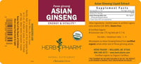 Thumbnail for Herb Pharm Asian (Panax) Ginseng Liquid Extract for Energy and Stamina Support - 4 Ounce