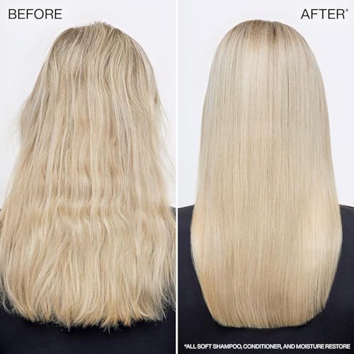Redken All Soft Shampoo - Moisturizes & Hydrates Dry, Brittle Hair, Gently Cleanses and Softens, With Argan Oil, Safe For Color-Treated Hair, 1.7 Fl Oz