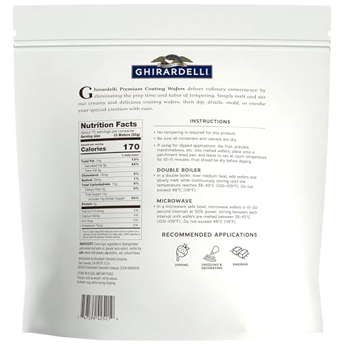 Ghirardelli Premium White Coating Wafers, 5lb Bag