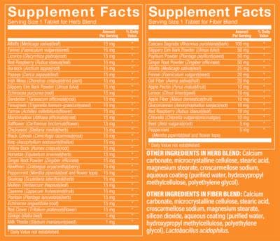 The Vitamin Shoppe AM/PM Power Cleanse - A Unique Blend of Herbs & Fibers for Digestive Health & Regularity - No Fasting - 1 Kit with 120 Tablets for Each Day & Night Set (240 Tablets)