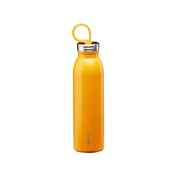 Aladdin Chilled Thermavac Stainless Steel Water Bottle 0.55L Sun Yellow â€“ Insulated Metal Water Bottle - Keeps Cold for 9 Hours - BPA-Free Thermos Flask - Leakproof - Dishwasher Safe