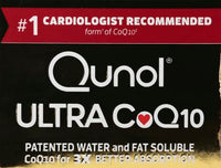 Thumbnail for Qunol Ultra CoQ10 100mg, 3x Better Absorption, Patented Water and Fat Soluble Natural Supplement Form of Coenzyme Q10, Antioxidant for Heart Health, 120 Count Softgels