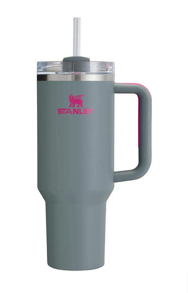 STANLEY Quencher H2.0 FlowState Stainless Steel Vacuum Insulated Tumbler with Lid and Straw for Water, Iced Tea or Coffee (Grey Rock, 30 oz)