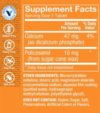 Thumbnail for The Vitamin Shoppe Policosanol 10MG, Supports Cardiovascular Health & Cholesterol Metabolism Already Within The Normal Ranges (120 Tablets)