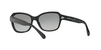 Thumbnail for Coach HC8232 Sunglasses, Black/Dark Grey Gradient, 56 mm
