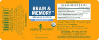 Thumbnail for Herb Pharm Organic Nootropic Brain & Memory Supplement with Ginkgo Biloba Liquid Extract: Fast Absorption for Mental Focus Support, Ginkgo Supplement, Vegan, Gluten-Free, Non-GMO, 1 Oz