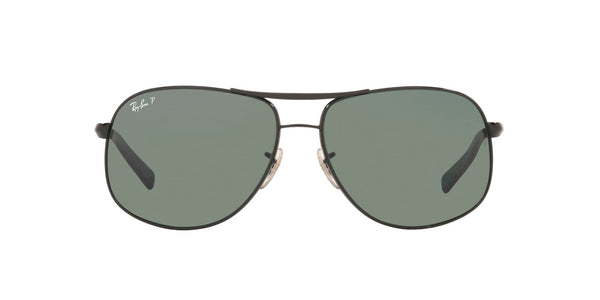 Ray-Ban Men's RB3387 Polarized Pilot Sunglasses, Black, 64mm