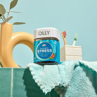 Thumbnail for OLLY Goodbye Stress Gummy, GABA, L-Theanine, Lemon Balm, Stress Relief Supplement, Berry - 42 Count