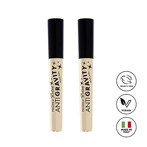 Milani Mascara Volume and Length, Highly Rated Anti-Gravity Black Shade with Castor Oil and Molded Hourglass Shaped Lash Coating Mascara Wand
