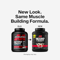 Thumbnail for Muscletech Whey Protein Powder (Cookies & Cream, 4 Pound) - Nitro-Tech Ultimate Muscle Building Formula with Whey Protein Isolate - 30g of Protein, 3g of Creatine & 6.8g of BCAA - Packaging May Vary