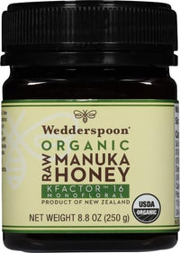 Thumbnail for Wedderspoon Organic Raw Manuka Honey 150+ MGO, 8.8 Oz, Unpasteurized New Zealand Honey, Non-GMO, BPA-Free Jar, Superfood & Natural Wellness Support