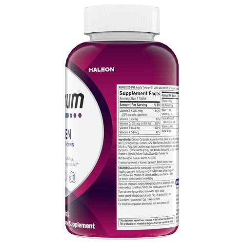 Centrum Multivitamin for Women, Multimineral Supplement with Iron, Vitamin D3, B Vitamins and Antioxidant Vitamins C and E, Gluten Free, Non-GMO Ingredients - 250 Count