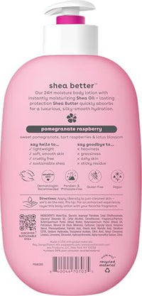 Thumbnail for eos Shea Better Body Lotion Pomegranate Raspberry, 24-Hour Moisture Skin Care, Lightweight & Non-Greasy, Natural Shea, Vegan, 16 fl oz
