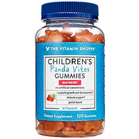 Thumbnail for The Vitamin Shoppe Children's Panda Vites Gummies - Supports Growth & Development - Raspberry (120 Gummies)
