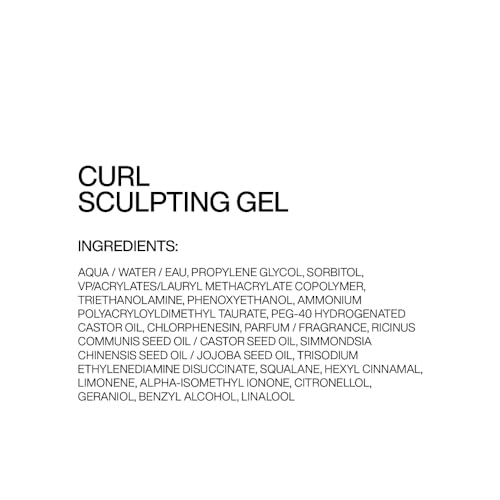 REDKEN Sculpting Curl Gel - 72-Hour Strong Hold, Crunch-Free & Flake-Free, Helps Tame Frizz
