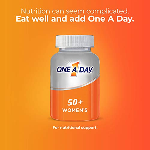 One A Day Women’s 50+ Multivitamins, Supplement with Vitamin A, Vitamin C, Vitamin D, Vitamin E and Zinc for Immune Health Support, Calcium & More, 175 Count