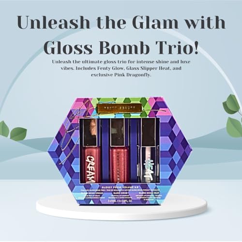 Fenty Beauty by Rihanna Glossy Posse Volume 6.0 Full-Size Gloss Bomb Trio