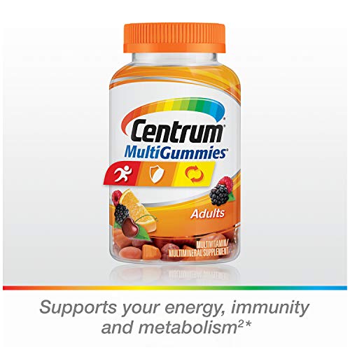 Centrum MultiGummies Gummy Multivitamin for Adults, with Vitamins D, B and E, Assorted Flavor, Fruit, 150 Count