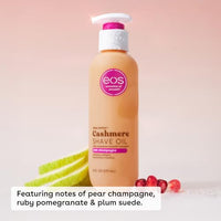 Thumbnail for eos Cashmere Shave Oil Pink Champagne Moisturizing Soothes Prevents Irritation Razor Burn Bikini Area Approved 6 fl oz