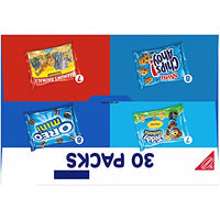 Thumbnail for Nabisco Team Favorites Variety Pack, OREO Mini, CHIPS AHOY! Mini, Teddy Grahams Honey & Barnum's Animal Crackers, Christmas Stocking Stuffers, 30 Snack Packs (Pack of 4)
