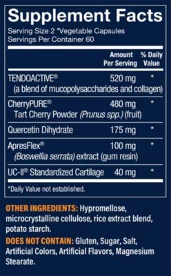Activeflex Plus Joint Support for Flexibility Mobility, Supports Exercise Recovery, 120 Vegetable Capsules by Vthrive