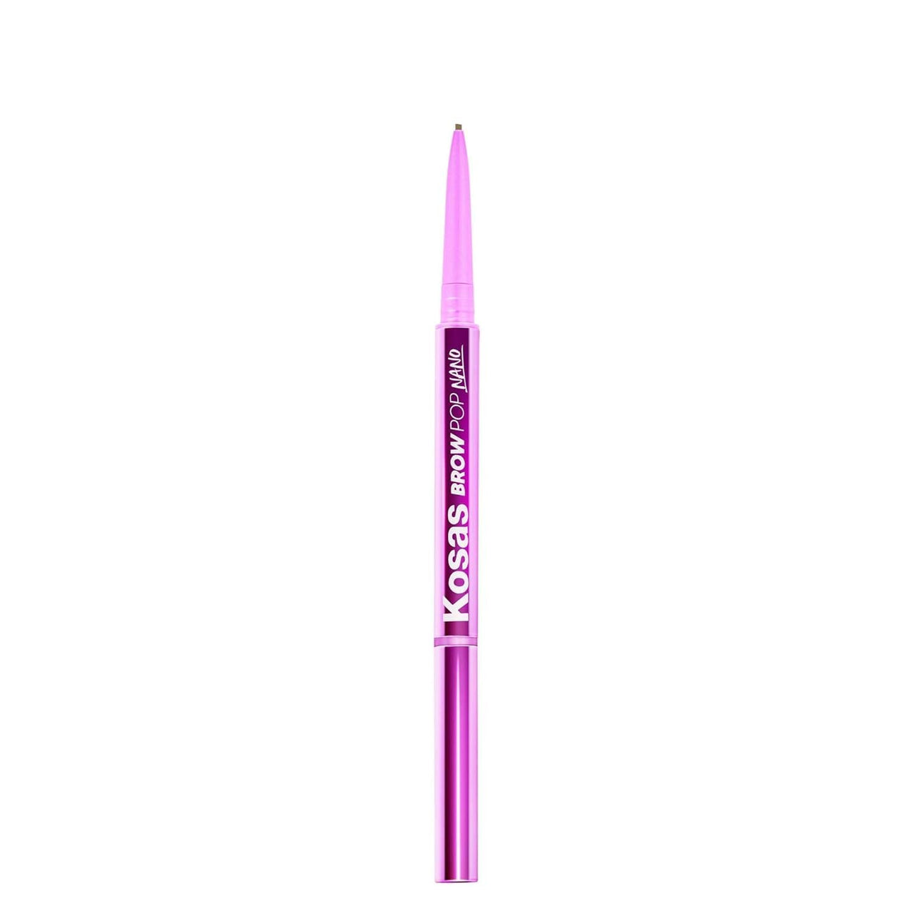 Kosas Brow Pop Nano Eyebrow Pencil – Ultra-Fine 1mm Micro Brow Pencil with Spoolie, Taupe