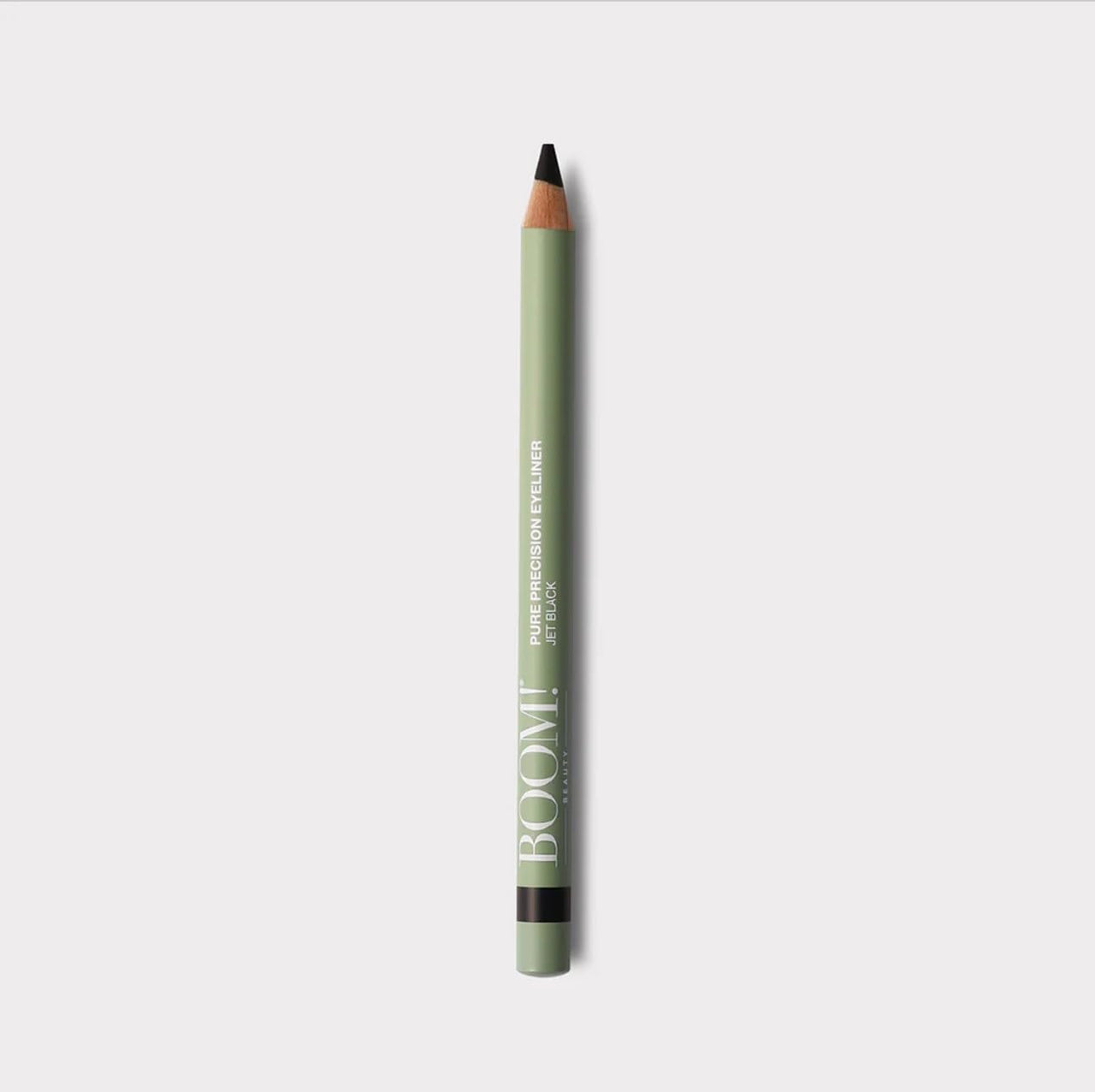BOOM! Beauty Pure Precision Eyeliner: All-Natural, Skin-Loving, All-Day Wear. Waterproof, Smudge-proof, Smooth Glide Pencil. Richly Pigmented Vegan Eye Makeup For Ageing Skin (Jet Black)