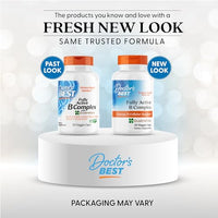 Thumbnail for Doctor's Best Fully Active Vitamin B Complex Supplement for Men & Women - Super Complex with Methylated B12 & Folate, B6, Biotin, Pantothenic Acid, & More, Energy Support Caps - 30 Veggie Capsules