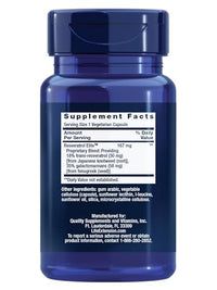 Thumbnail for Life Extension Resveratrol Elite, Trans-resveratrol, Healthy Aging, Cardiovascular Health, Brain Health, oxidative Stress, Gluten-Free, Non-GMO, Vegetarian, 30 Capsules
