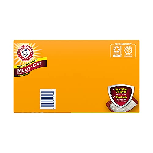 Arm & Hammer Multi-Cat Superior Odor Control with Clean Burst Clumping Cat Litter, 40lb