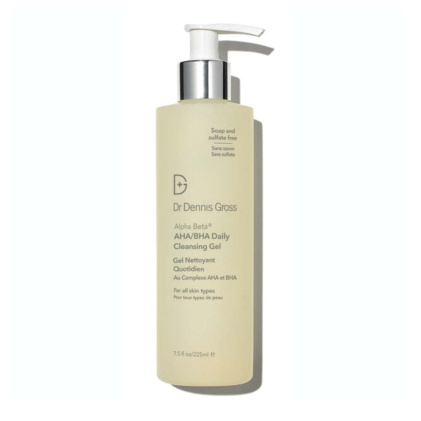 Dr Dennis Gross Alpha Beta® AHA/BHA Daily Cleansing Gel, for Skin That is Dull, Congested and Uneven Tone & Texture (7.5 Fl Oz)