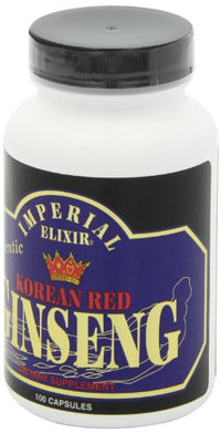 Thumbnail for Imperial Elixir, Korean Red Ginseng, 600 mg, 100 Capsules