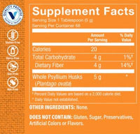 Thumbnail for The Vitamin Shoppe Psyllium Whole Husks Easy Mixing Powder Fiber Supplement – 68 Servings (12 oz Powder)