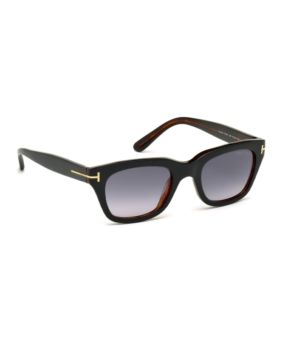 Tom Ford SNOWDON FT0237 05B Black/Other Sunglasses Grey Gradient 52mm Lens