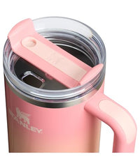 Thumbnail for STANLEY Quencher H2.0 Tumbler with Handle and Straw 40 oz | Flowstate 3-Position Lid | Cup Holder Compatible for Travel | Insulated Stainless Steel Cup | BPA-Free | Pink Mesa Sunset