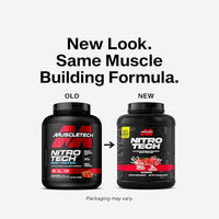 Thumbnail for Muscletech Whey Protein Powder (Strawberry, 4 Pound) - Nitro-Tech Ultimate Muscle Building Formula with Whey Protein Isolate - 30g of Protein, 3g of Creatine & 6.8g of BCAA - Packaging May Vary