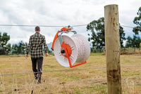 Thumbnail for Gallagher Electric Fence Reel | Durable 3:1 Geared Fencing Reel for Polywire, Polyrope & Fence Tape | Fast Winding, Heavy-Duty Gearbox, Shatter-Resistant Lock